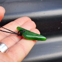 New Zealand Greenstone Pounamu Pendant Necklace (AJJC2339)