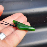New Zealand Greenstone Pounamu Pendant Necklace (AJJC2339)