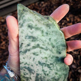 745g Raw Nephrite Jade Carving Slice (R14B688)