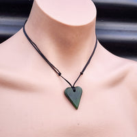 NZ Greenstone Pounamu Greenstone Pendant Necklace (N338)