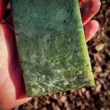 633g Raw Nephrite Jade Carving Slice (R14B734)