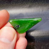 Natural Greenstone Pendant Necklace (AJJC2450)