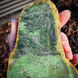 671g Raw Nephrite Jade Carving Slice (R14B702)