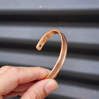 Copper Magnetic Mesh Cuff Bracelet