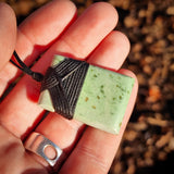 NZ Greenstone Pounamu Toki Pendant Necklace (N983)