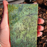 620g Raw Nephrite Jade Carving Slice (R14B706)