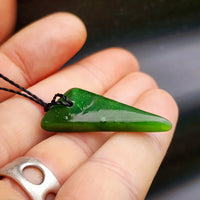 Natural Greenstone Pendant Necklace (AJJC2412)