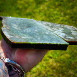 958g Raw Nephrite Jade Carving Slices Jade Slabs (R14B807)