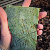 659g Raw Nephrite Jade Carving Slice (R14B695)