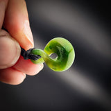 Natural Jade Pikorua Twist Pendant Necklace (N2150)