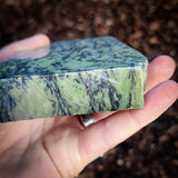 498g Raw Nephrite Jade Carving Slice (R14B675)