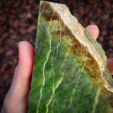 860g Raw Nephrite Jade Carving Slice (R14B660)