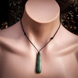 Natural Jade Drop Pendant Necklace (N1180)