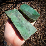 795g Raw Nephrite Jade Carving Slice (R14B757)