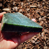 488g Raw Nephrite Jade Carving Slice (R14B777)
