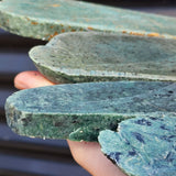 1kg Raw New Zealand Greenstone / Pounamu Carving Slices (R14B214)