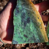 620g Raw Nephrite Jade Carving Slices (R14B765)