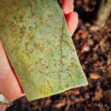 615g Raw Nephrite Jade Carving Slice (R14B714)