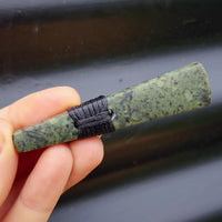 NZ Greenstone Pounamu Toki Pendant Necklace (N289)