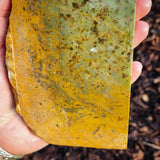 640g Raw Nephrite Jade Carving Slice (R14B679)