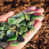 114g Raw NZ Greenstone / Pounamu Tumble Stones (R14B708)
