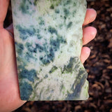 590g Raw Nephrite Jade Carving Slice (R14B681)