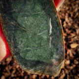 662g Raw Nephrite Jade Carving Slice (R14B719)