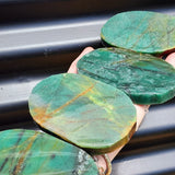 1kg PK Raw Nephrite Jade / Greenstone Carving Slices (R14B514)