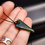 New Zealand Greenstone Pounamu Pendant Necklace (AJJC2324)