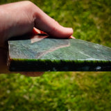 983g Raw Nephrite Jade Carving Slices Jade Slabs (R14B808)