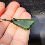 Natural Greenstone Pendant Necklace (AJJC2455)
