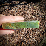 906g Raw Nephrite Jade Carving Slice (R14B758)