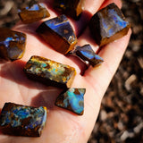 10pcs Raw Australian Boulder Opal (N827)