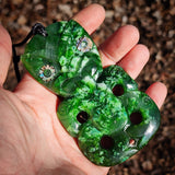 Natural Jade Hei Tiki Pendant Necklace (N1211)