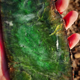 1025g Raw Nephrite Jade Carving Slice (R14B722)