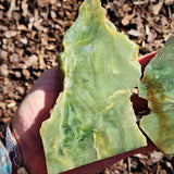 822g Raw Nephrite Jade Carving Slices (R14B771)