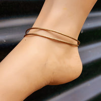 NZ Greenstone Pounamu One Off Macrame Anklet (1A3-774)