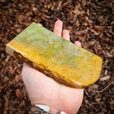 609g Raw Nephrite Jade Carving Slice (R14B669)