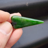 Natural Greenstone Pendant Necklace (AJJC2353)