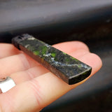 NZ Greenstone Pounamu Toki Pendant Necklace (N395)