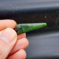 Natural Greenstone Pendant Necklace (AJJC2344)
