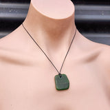 Nephrite Jade / Greenstone Pendant Necklace (AJJC2492)