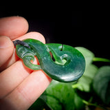 NZ Greenstone Pounamu Manaia Pendant Necklace