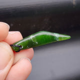 Natural Greenstone Pendant Necklace (AJJC2362)