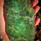 862g Raw Nephrite Jade Carving Slice (R14B713)
