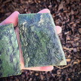 718g Raw Nephrite Jade Carving Slices (R14B663)