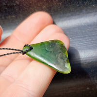 Natural Greenstone Pendant Necklace (AJJC2449)