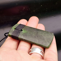 NZ Greenstone Pounamu Toki Pendant Necklace (N250)
