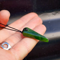 New Zealand Greenstone Pounamu Pendant Necklace (AJJC2333)