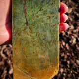 943g Raw Nephrite Jade Carving Slice (R14B732)